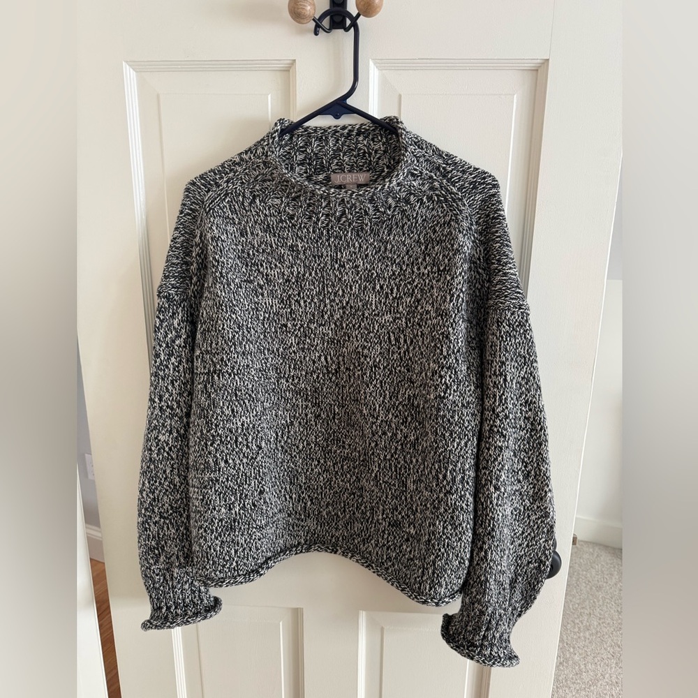J. Crew Women's 2025 Rollneck sweater in marled gray